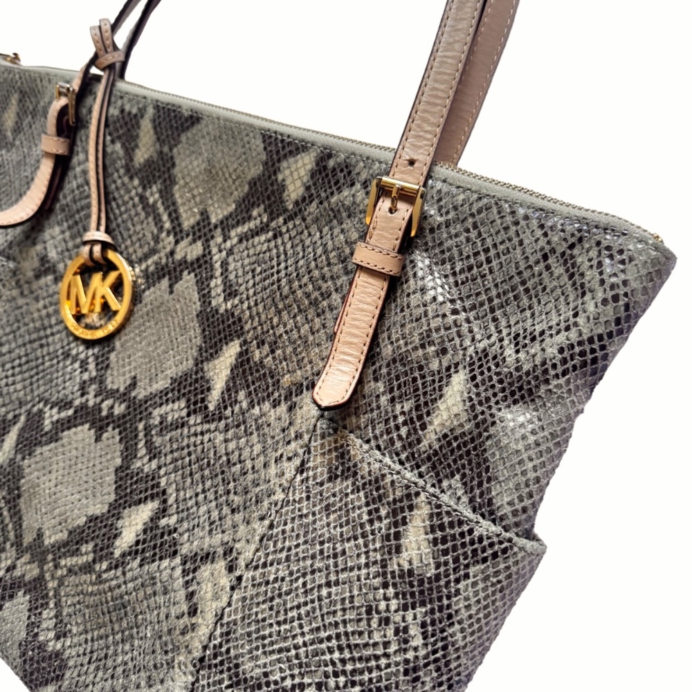 Michael Kors Rare Python Embossed Leather Bag - image 2